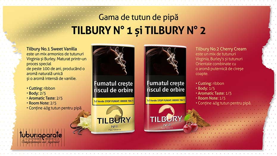Tutun pentru Pipa Tilbury No.2 Cherry Cream 40g Tutun pentru Pipa Tilbury No.2 Cherry Cream 40g